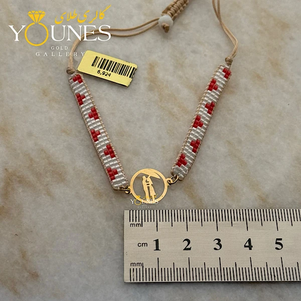 دستبند بند میوکی طرح لاو طلا